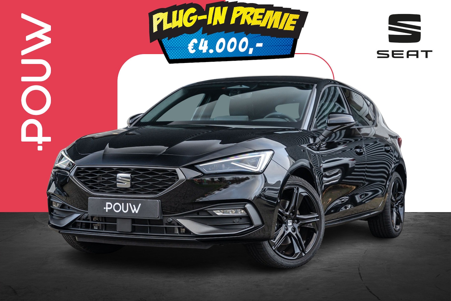 SEAT Leon - 1.5 TSI e-Hybrid 204pk FR Business | Black Pack | Trekhaak wegklapbaar - AutoWereld.nl