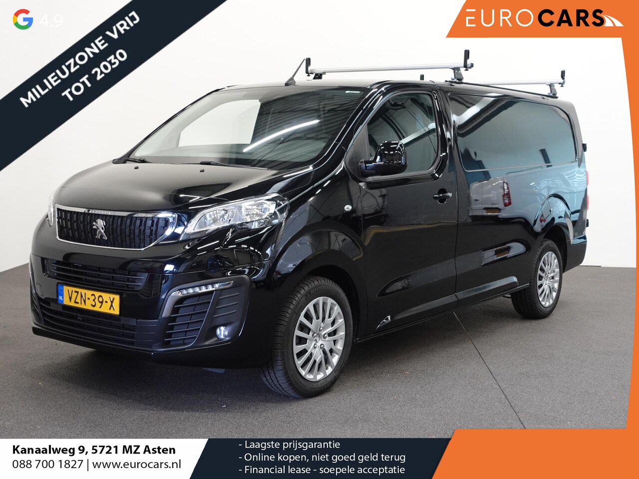 Peugeot Expert - 2.0 BlueHDI 145PK L3 Automaat Airco Navigatie Cruise control Carplay Trekhaak - AutoWereld.nl