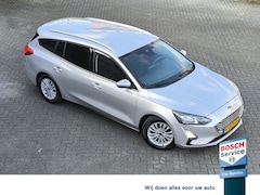 Ford Focus Wagon - 1.0 EcoBoost Hybrid Titanium X Business electr A klep, dab, carplay, camera, climate + cru