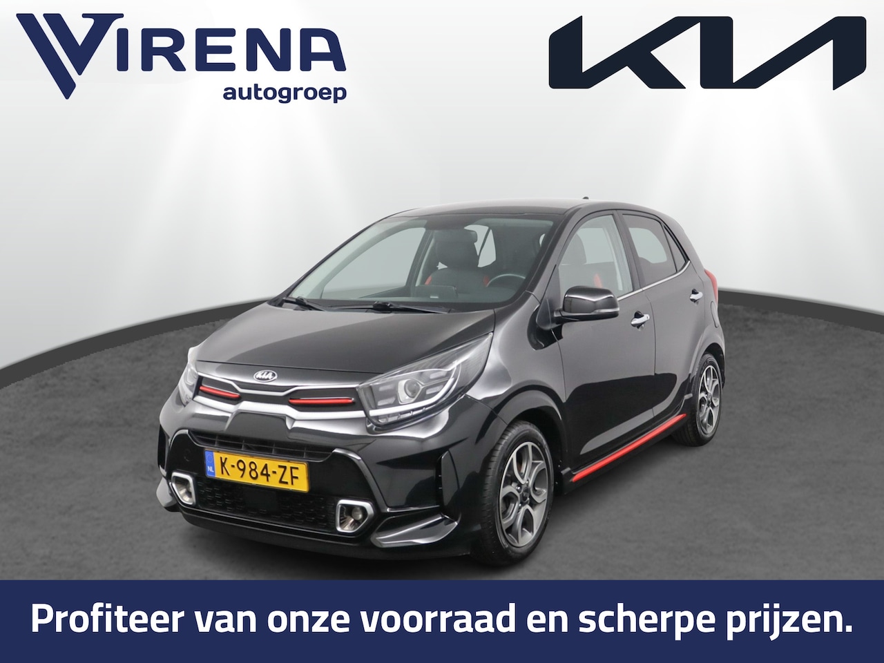 Kia Picanto - 1.0 DPi GT-Line - Climate control - Achteruitrij camera - Keyless entry - Navigatie - Crui - AutoWereld.nl