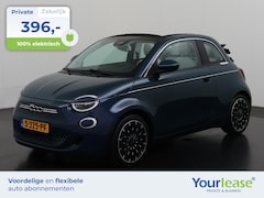 Fiat 500e - Cabrio La Prima 42 kWh | All-in 396, - Private Lease | Direct uit voorraad