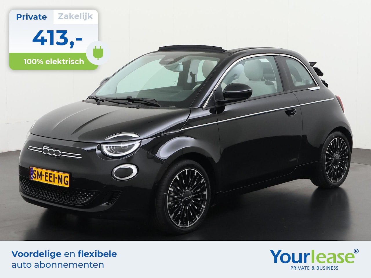 Fiat 500 C - La Prima 42 kWh | All-in 413,- Private Lease | Direct uit voorraad - AutoWereld.nl