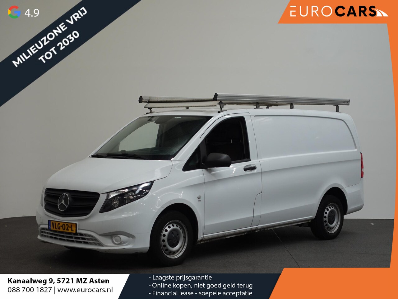 Mercedes-Benz Vito - 110 CDI Lang Handel/Export Schade Airco Bluetooth App-connect trekhaak - AutoWereld.nl