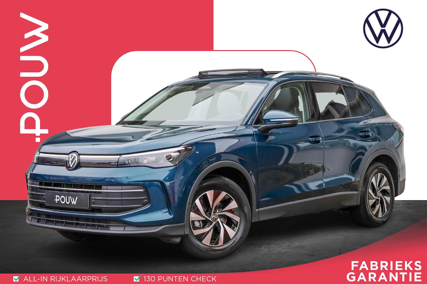 Volkswagen Tiguan - 1.5 eTSI 150pk DSG Life Edition | Apple Carplay | Panoramadak | Adaptieve Cruise Control - AutoWereld.nl