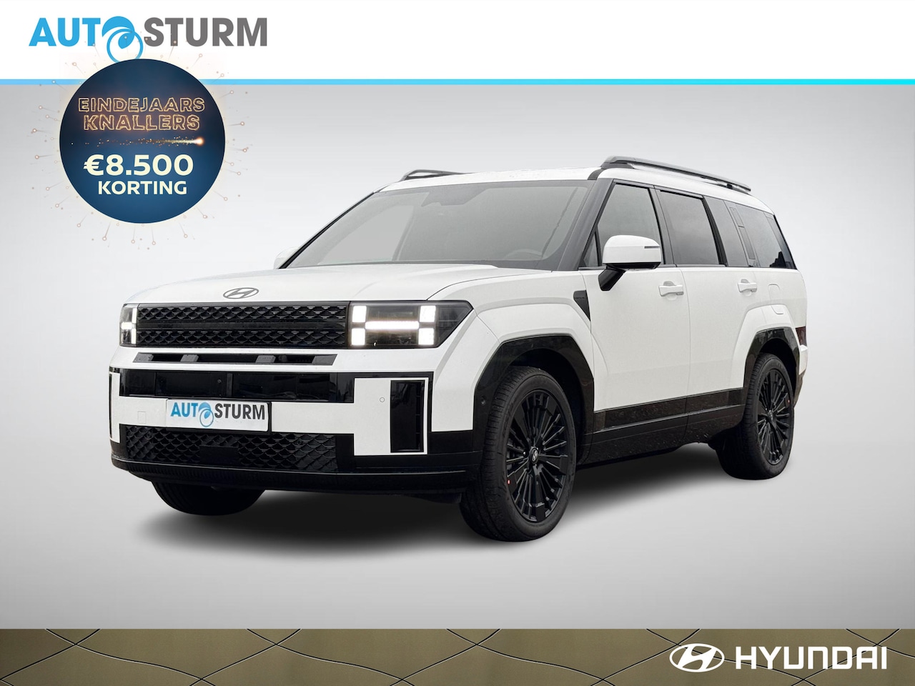 Hyundai Santa Fe - 1.6 T-GDI PHEV Black Line 4WD 7p. Matte Lakkleur - AutoWereld.nl