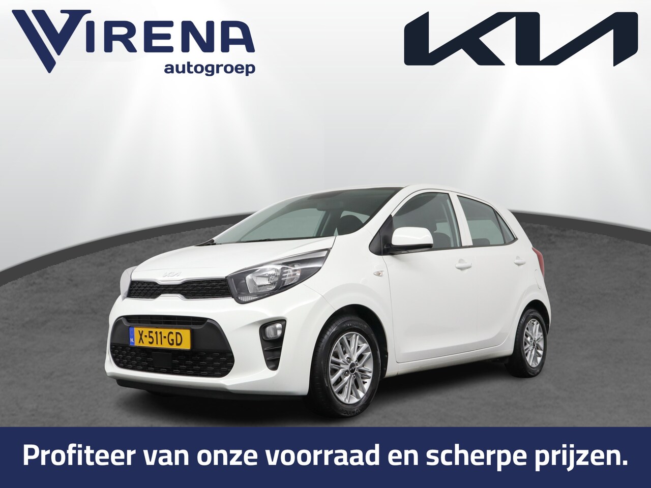 Kia Picanto - 1.0 DPi DynamicLine Achteruitrijcamera - Cruise Control - Apple Carplay/Android Auto Fabri - AutoWereld.nl