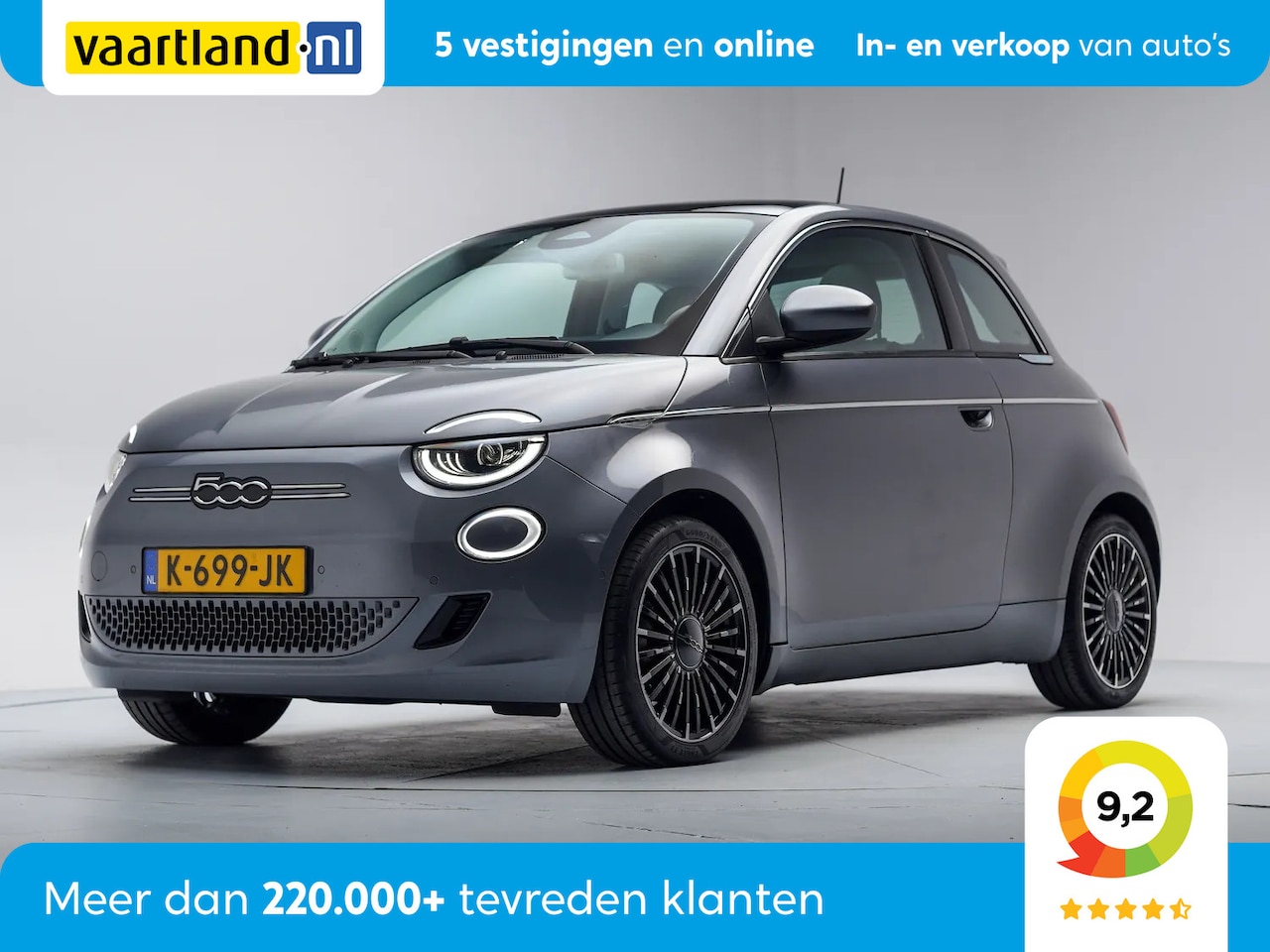 Fiat 500e - La Prima 42 kWh 3 Fase [ Panoramadak Leder Navi Camera ] - AutoWereld.nl