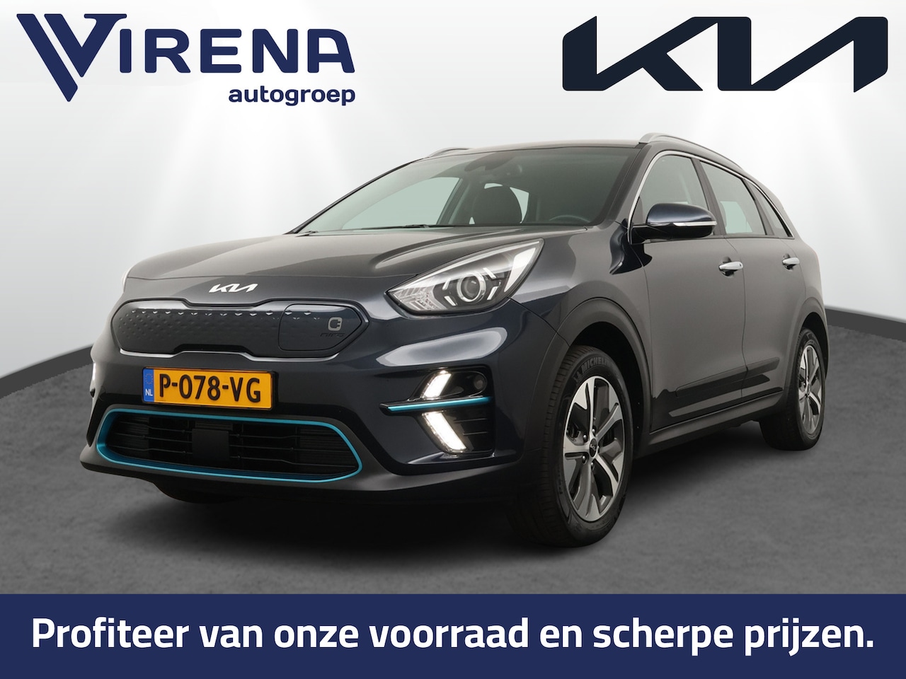 Kia e-Niro - DynamicLine 64 kWh - SOH 94,2% - Adaptief Control - Climate Control - Navigatie - Apple/An - AutoWereld.nl