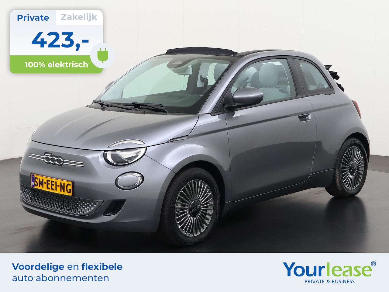 Fiat 500 C - Icon 42 kWh | All-in 423,- Private Lease | Direct uit voorraad - AutoWereld.nl