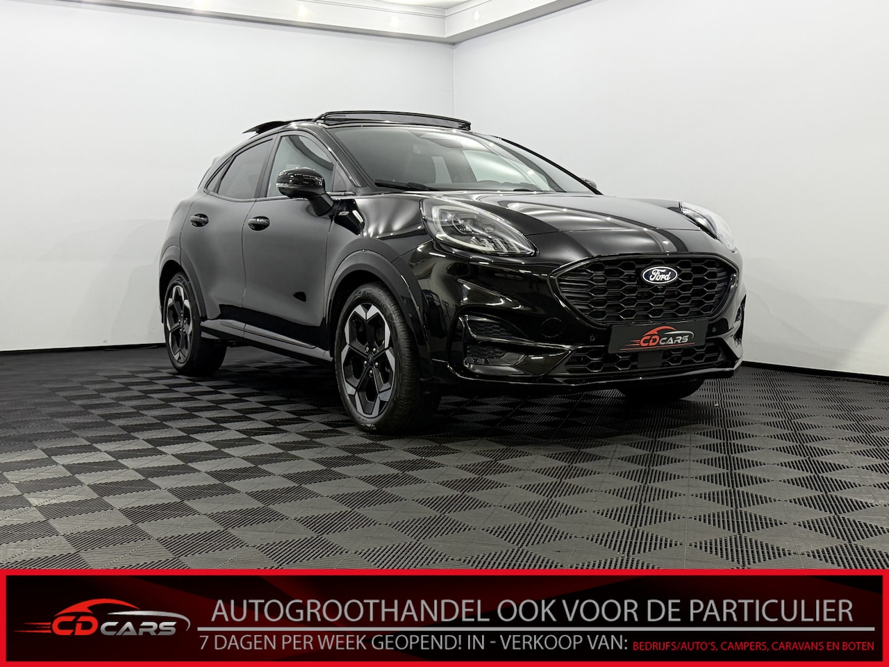Ford Puma - 1.0 EcoBoost Hybrid ST-Line X Pano, Half leder, Navi, Camera, Keyless start, Cruise contro - AutoWereld.nl