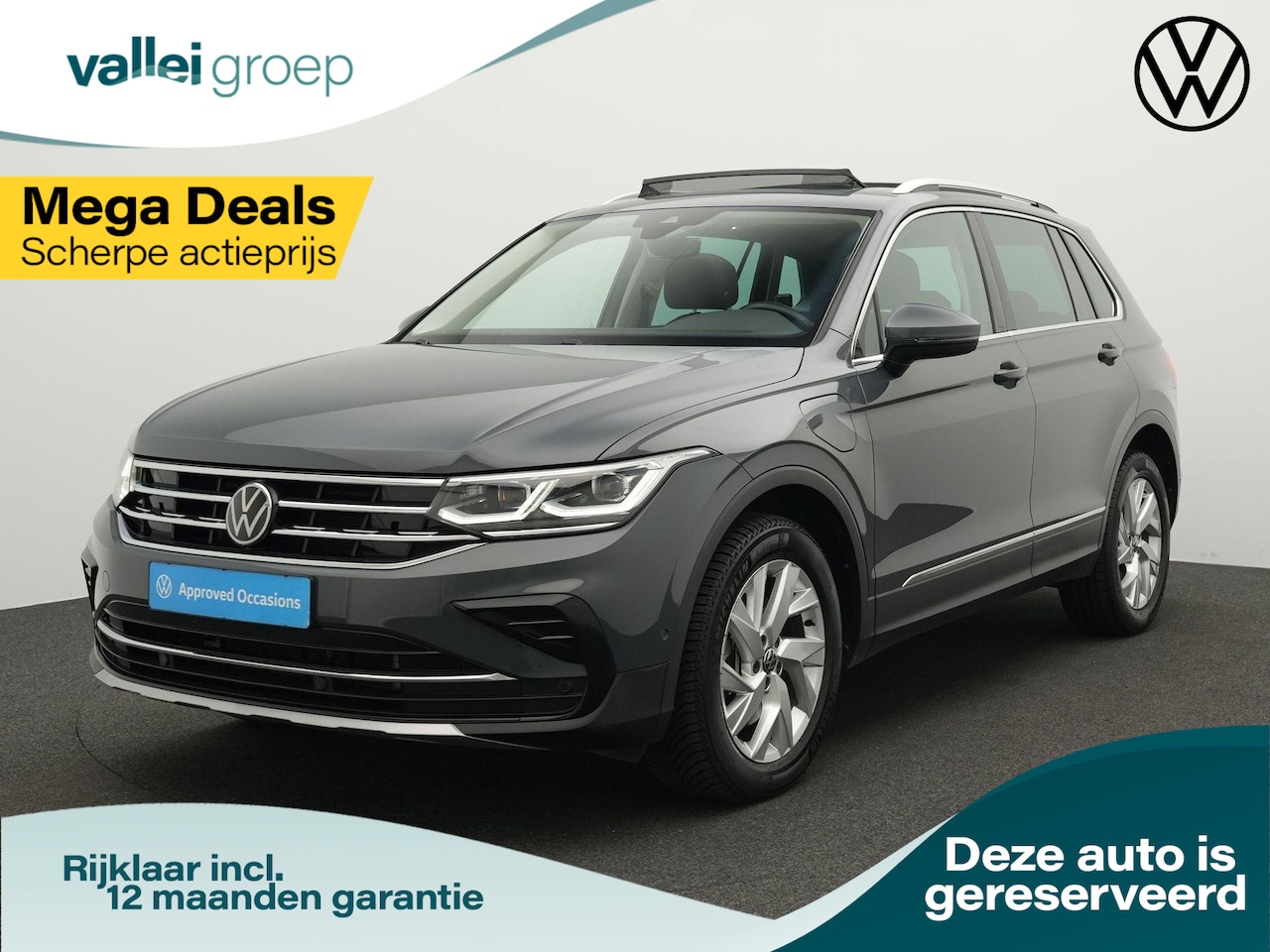 Volkswagen Tiguan - 1.4 TSI 245 pk DSG eHybrid Elegance | Panoramadak | IQ Light | Achteruitrijcamera | Naviga - AutoWereld.nl