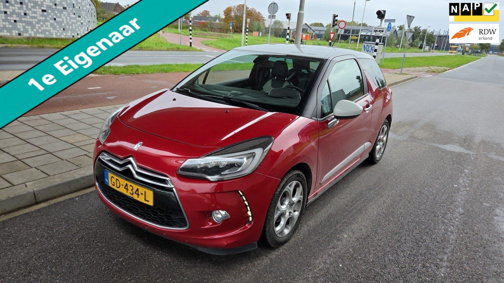 Citroën DS3 - 1.6 VTi Chic 1e eig. VOL-Automaat Clima Cruise Leder Navi - AutoWereld.nl
