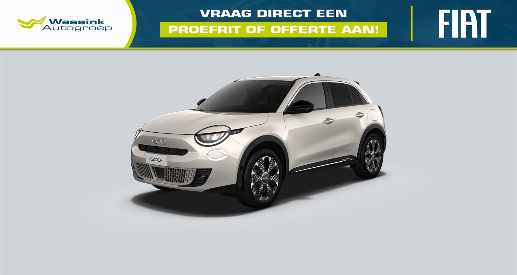 Fiat 600 - 1.2 Hybrid Turbo Charged 136pk Automaat La Prima | Climate Control | Parkeersensoren | Cam - AutoWereld.nl