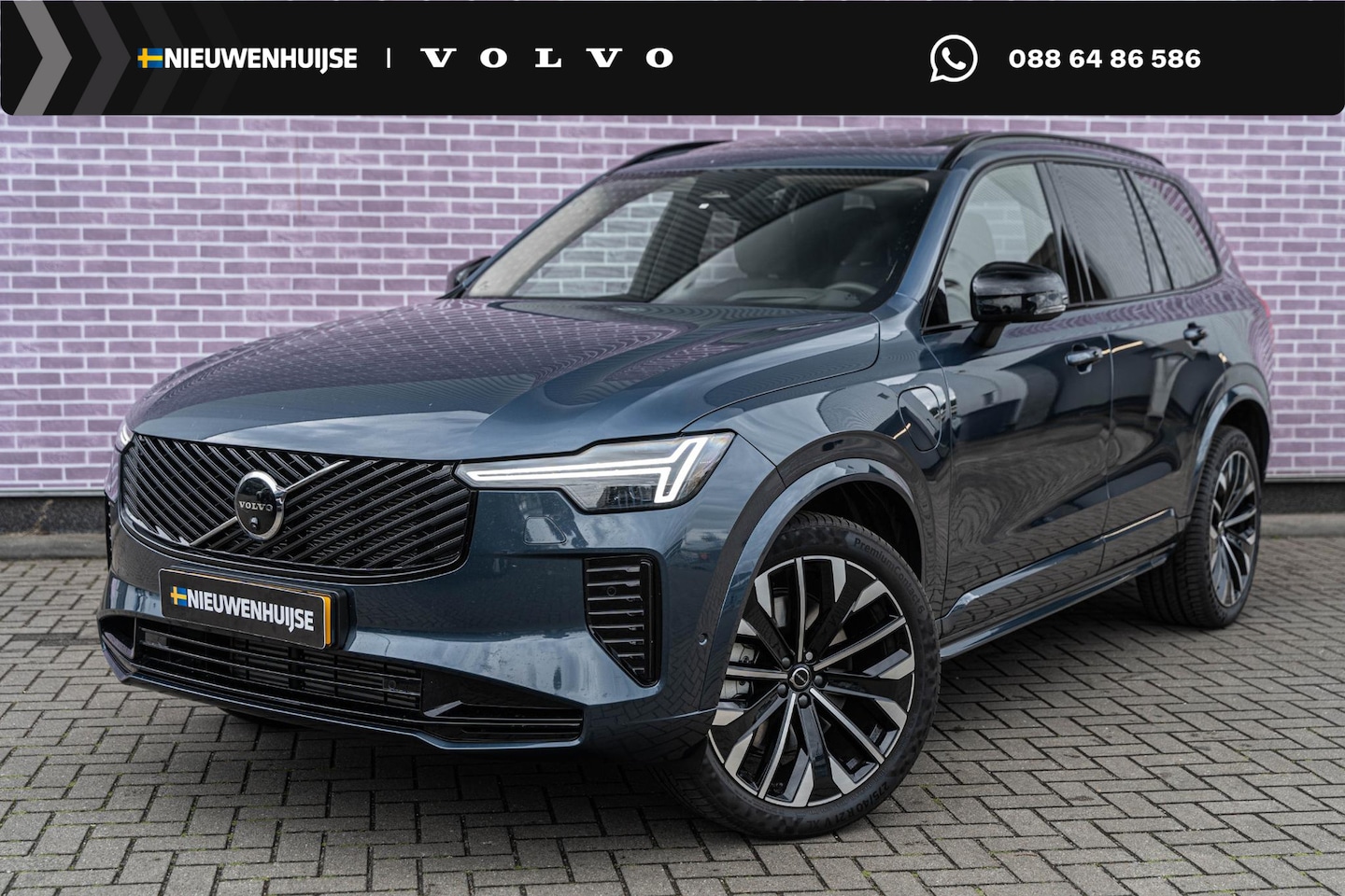 Volvo XC90 - T8 Plug-in hybrid AWD Ultra Dark | 7-Zits | Google | Longe Range | Luchtvering | Gelaminee - AutoWereld.nl
