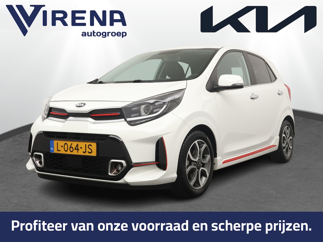 Kia Picanto - 1.0 DPi GT-Line - Climate Control - Keyless entry - Cruise control - Achteruitrij camera - - AutoWereld.nl