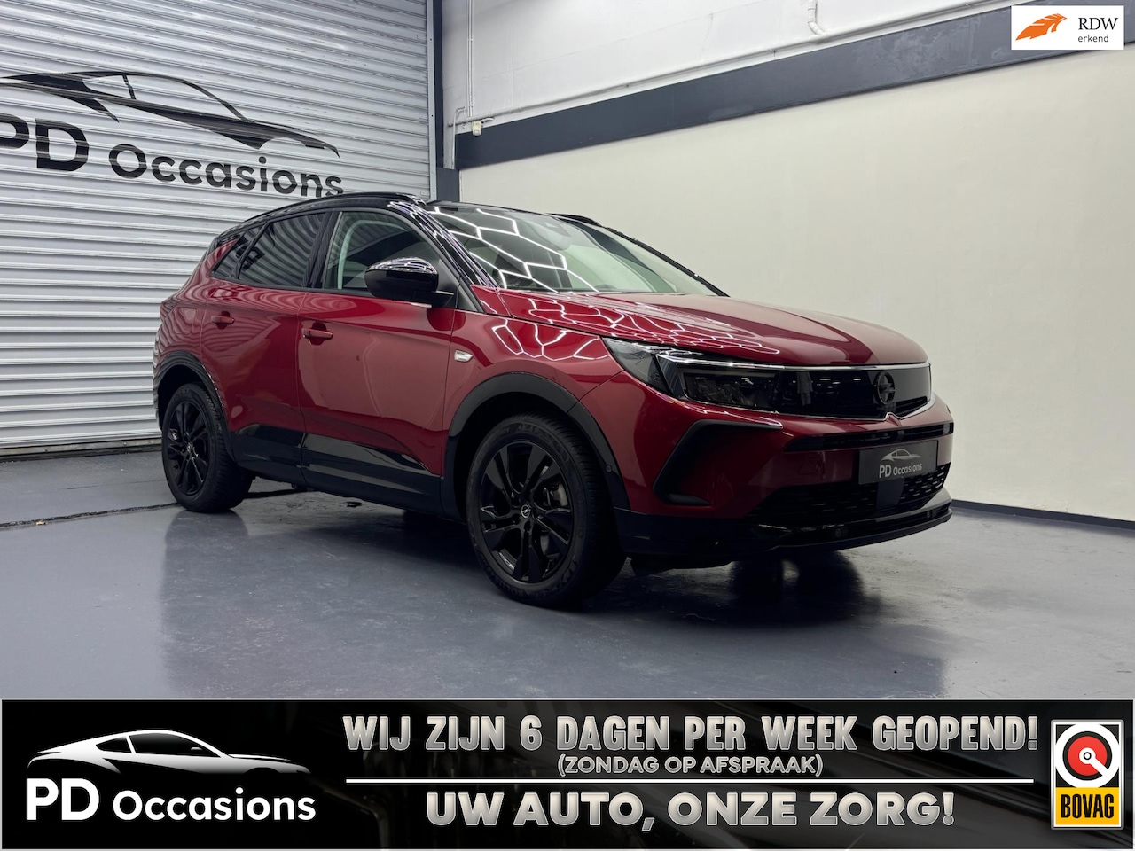 Opel Grandland - 1.6 Turbo Plug-In Hybrid Ultimate - Camera - Stoelverw. - ACC - Navi - Clima - AutoWereld.nl