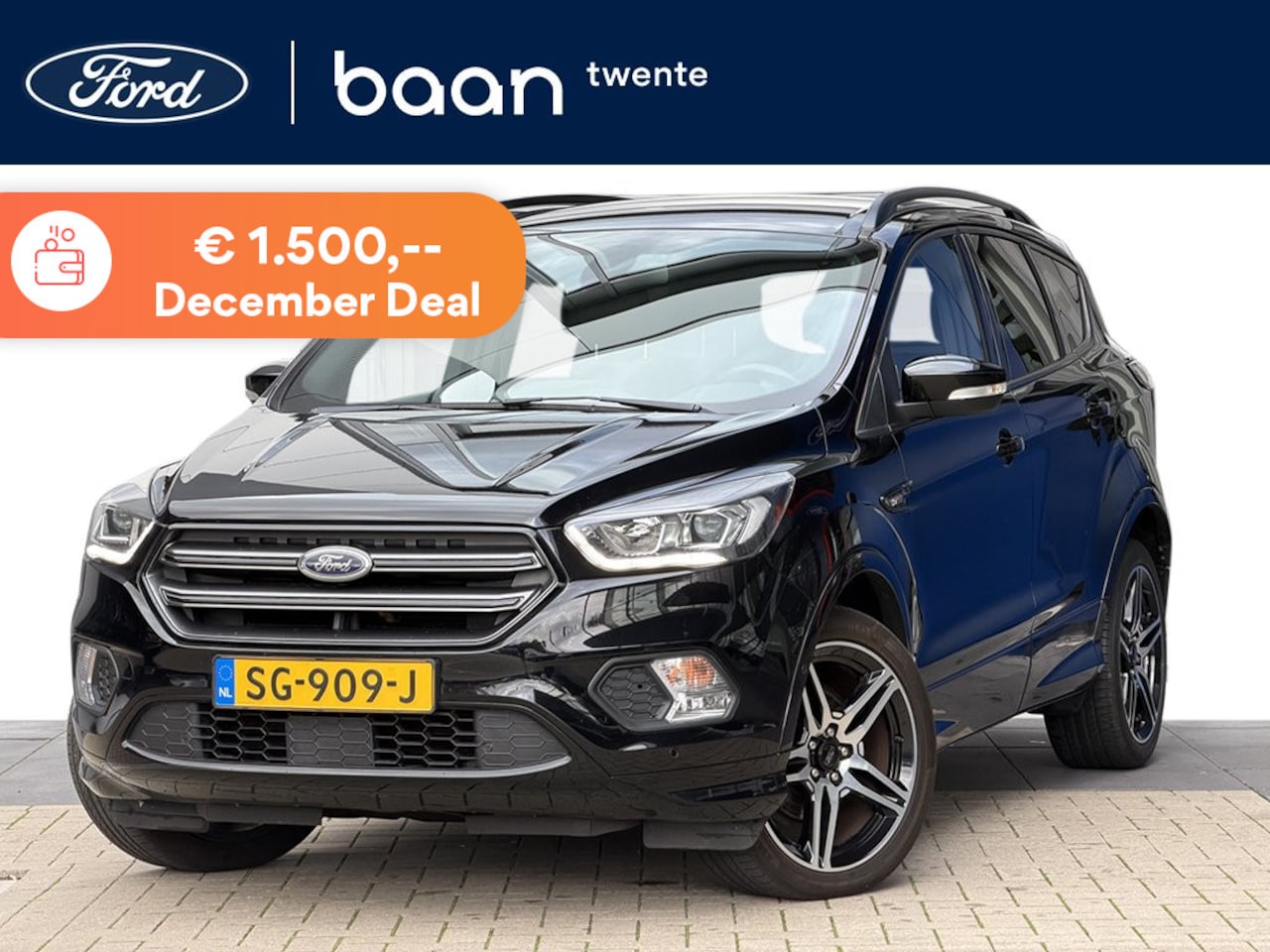 Ford Kuga - 1.5 EcoBoost ST Line | Half leder/ alcantara | Voorruit verwarming | Apple Carplay | Navig - AutoWereld.nl