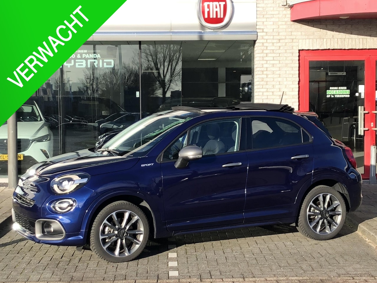 Fiat 500 X - 1.5 Hybrid Sport Cabrio DCT AUTOMAAT|NAVI|CLIMATE|APPLE/ANDROID|CAMERA|PDC|18" - AutoWereld.nl
