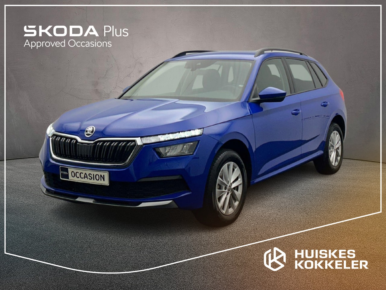 Skoda Kamiq - Ambition 1.0 TSI 110pk Cruise control, App connect, LED koplampen, Airco, DAB, Radio, Blue - AutoWereld.nl