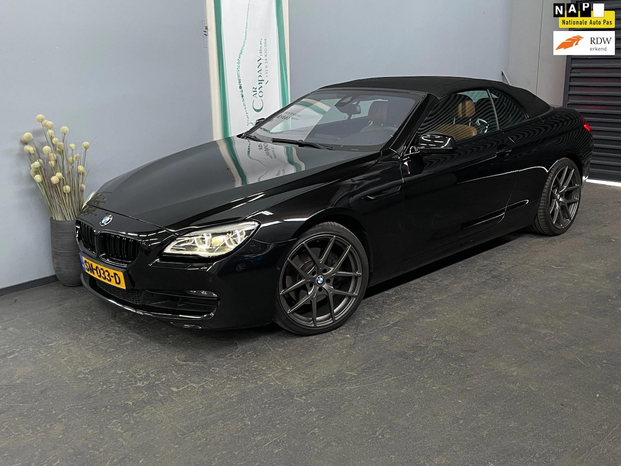 BMW 6-serie Cabrio - 640i M6 Nieuwe Model MBlack on Black! - AutoWereld.nl
