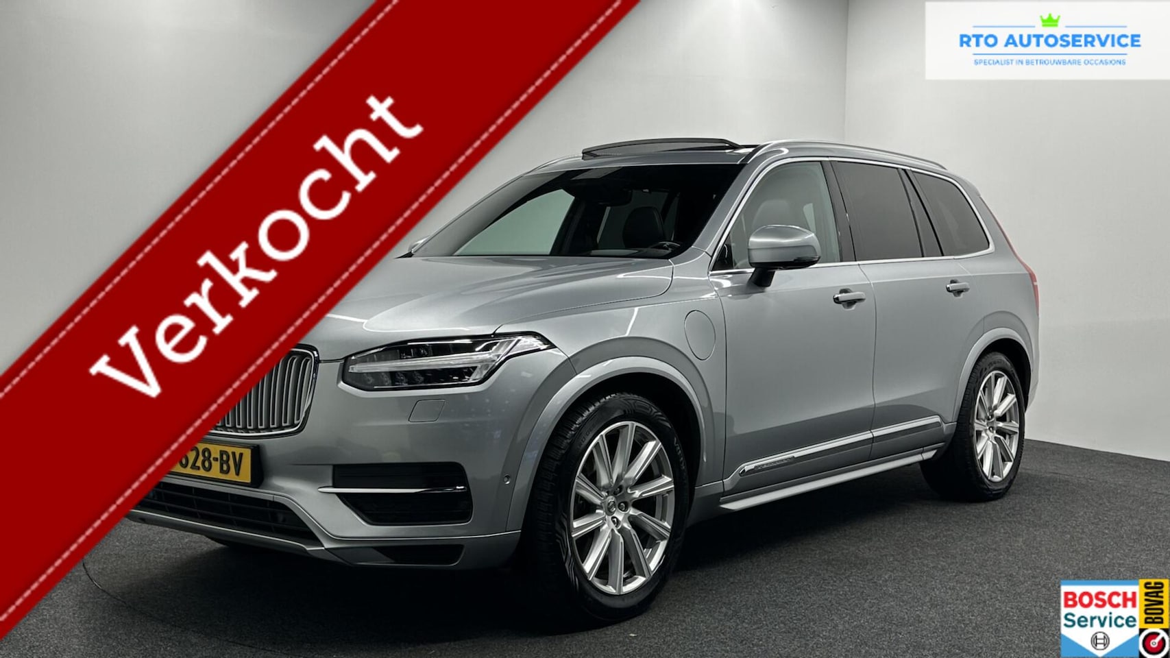 Volvo XC90 - 2.0 T8 Twin Engine AWD R-Design LEER PANO TREKHAAK. - AutoWereld.nl