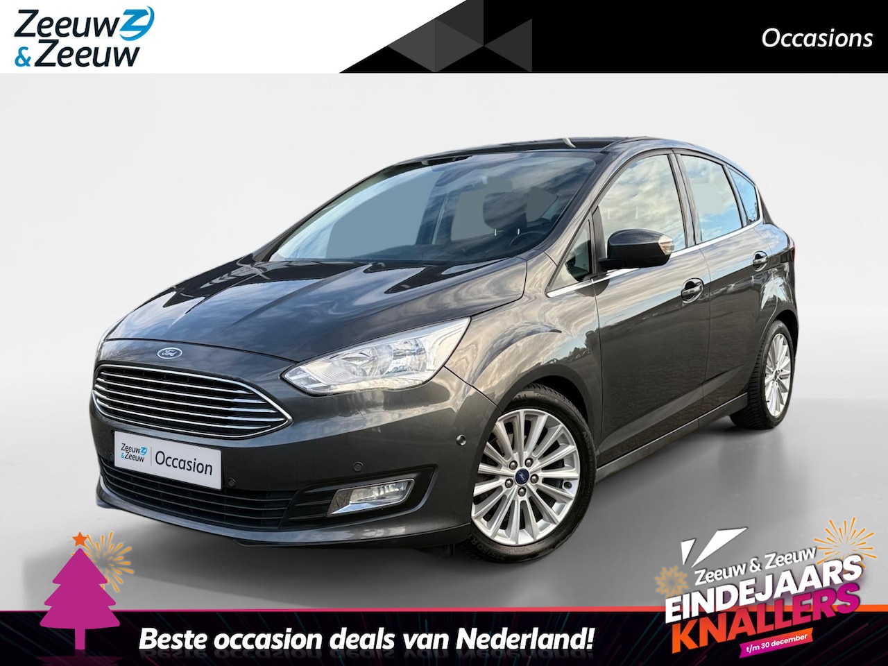 Ford C-Max - 1.0 Titanium | Parkeersensoren | Navigatiesysteem | Cruise Control | Voorruitverwarming | - AutoWereld.nl