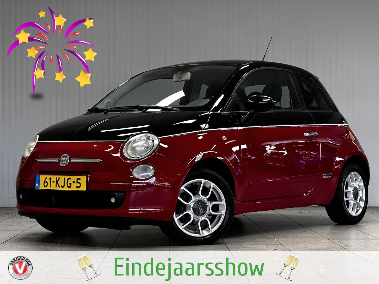 Fiat 500 - 1.3 JTD Pop /Two Tone /15"LMV /Half-Leder! /Airco /Elek. pakket /C.V. /Radio-CD /USB /Isof - AutoWereld.nl