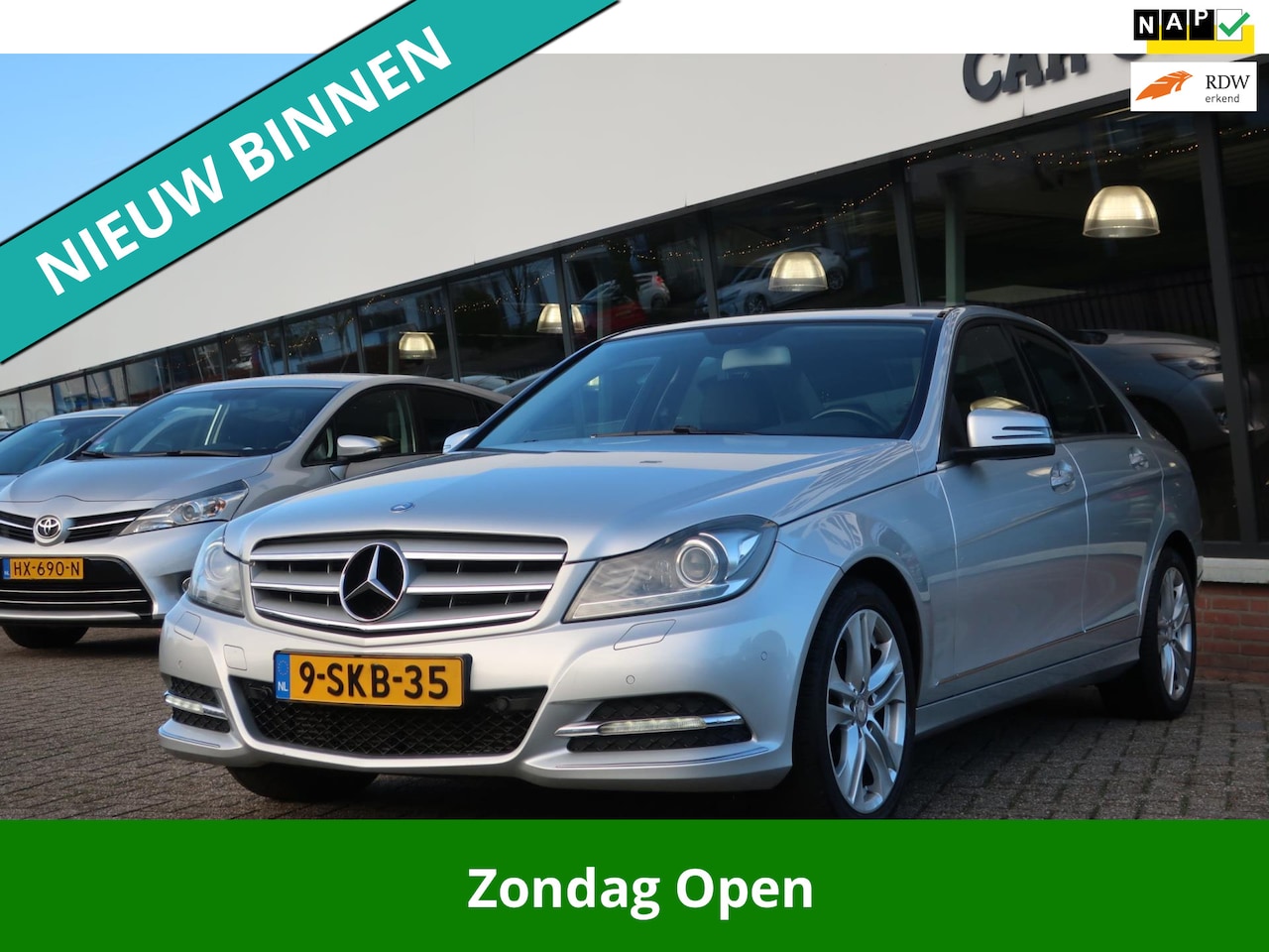 Mercedes-Benz C-klasse - 200 Ambition Avantgarde LED_NAVI_PDC V+A_LMV_NAP. - AutoWereld.nl