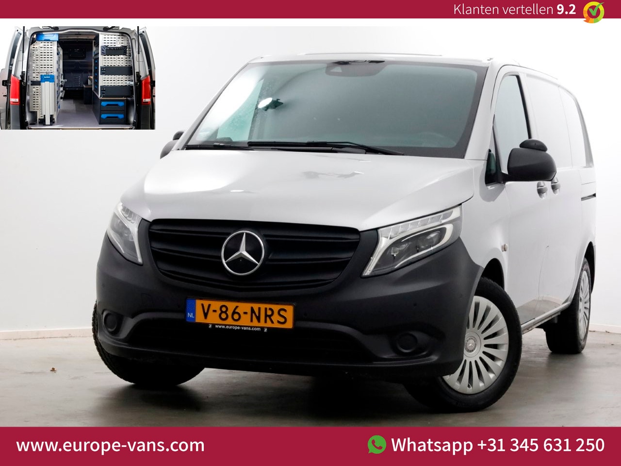 Mercedes-Benz Vito - 114 CDI 136pk Compact 9G Automaat 2x Schuifdeur/LED/Camera/Inrichting 07-2022 - AutoWereld.nl