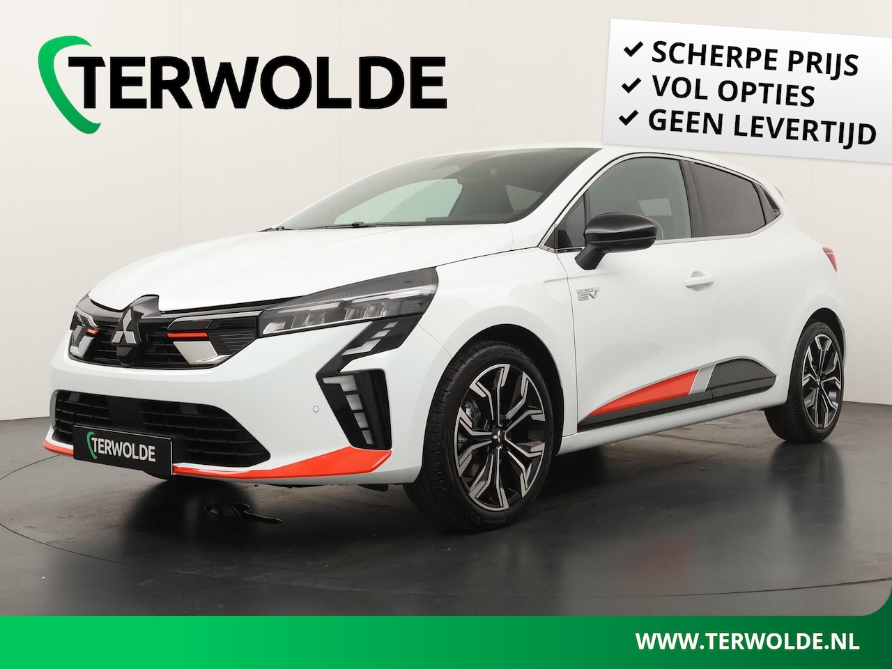 Mitsubishi Colt - 1.6 HEV Intense+ | Demo | Exclusief bij Terwolde | Instaplijsten | Striping | 17 inch Lich - AutoWereld.nl