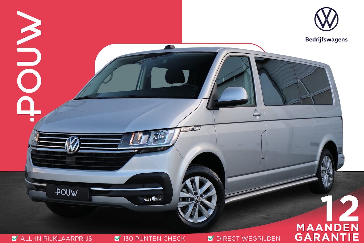 Volkswagen Transporter - 2.0 TDI L2H1 150pk 30 DC Highline | Navigatie | App Connect | Camera | Cruise Control | DA - AutoWereld.nl