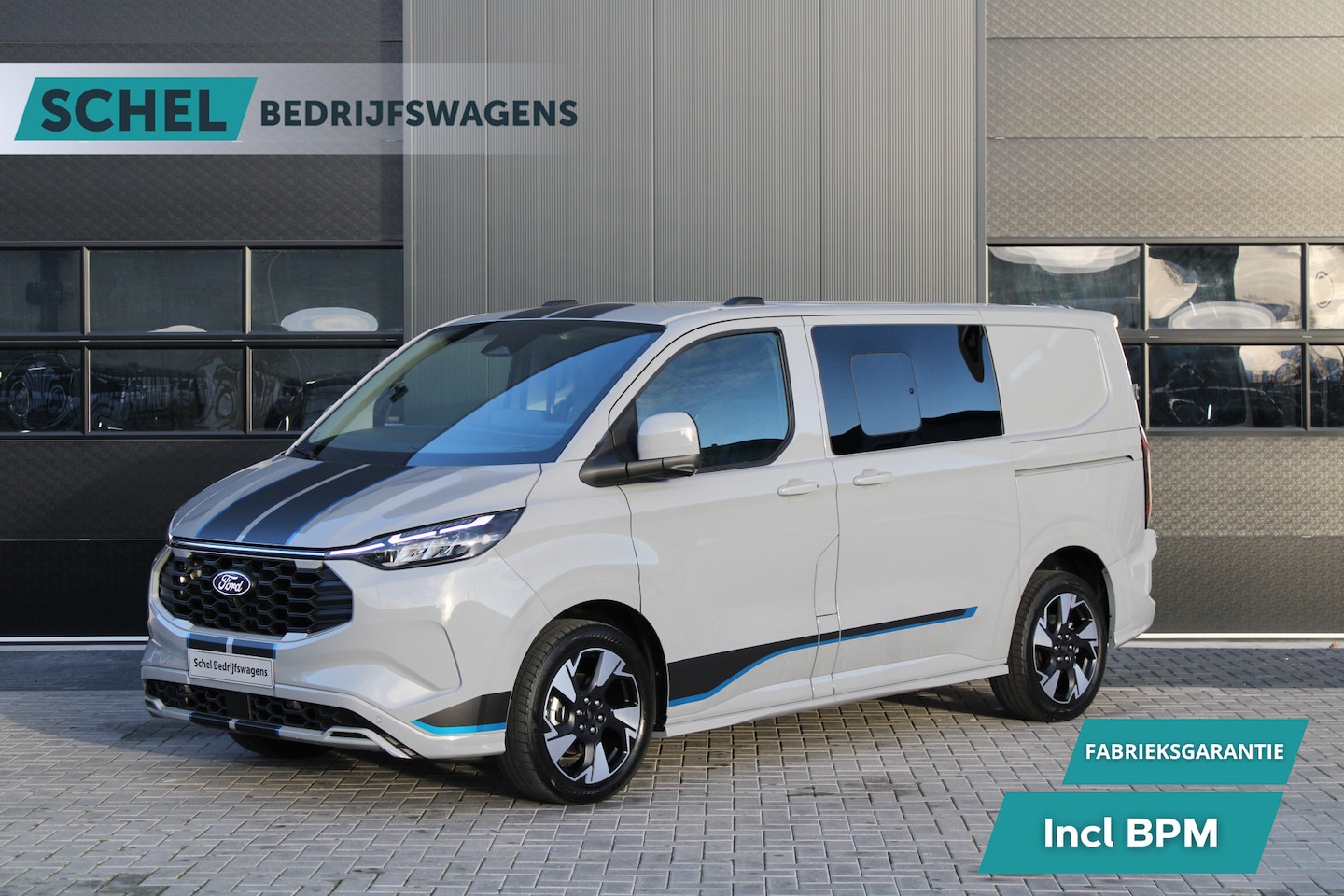 Ford Transit Custom - 320 2.5 PHEV L1H1 Sport DC 232pk - 2x Schuif - 360 Camera - Keyless - Stoel/Stuurverwarmin - AutoWereld.nl