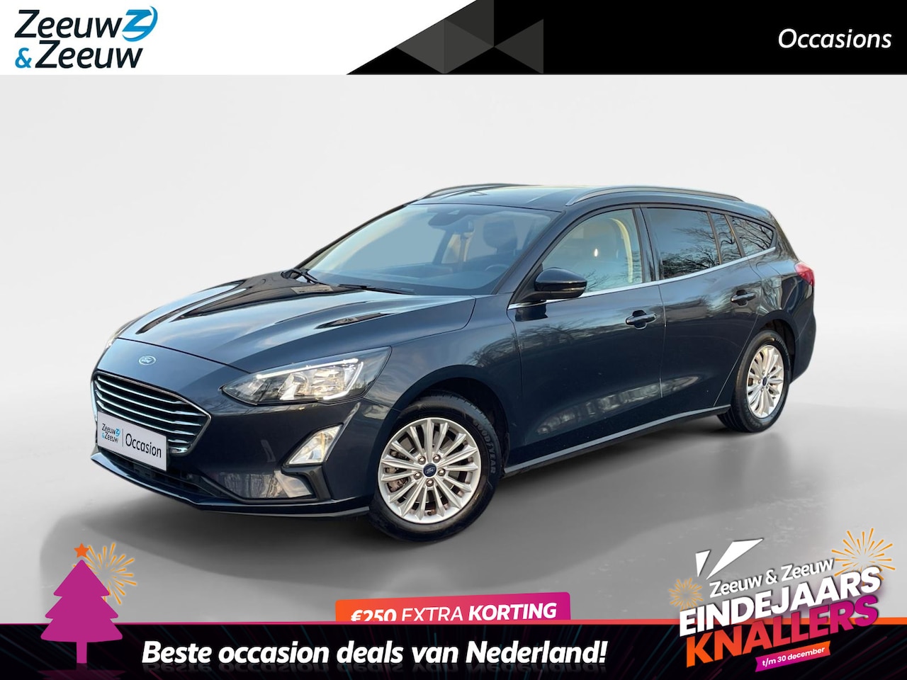 Ford Focus Wagon - 1.0 EcoBoost Hybrid Titanium X Business | Adaptieve Cruise Control | El. Trekhaak | Camera - AutoWereld.nl