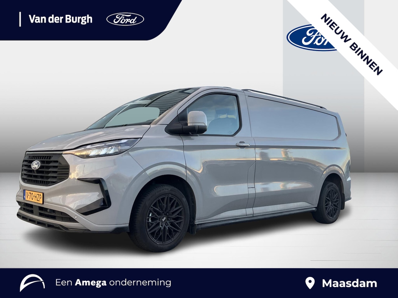 Ford Transit Custom - Limited 300 2.0 TDCI L2H1 automaat Af fabriek trekhaak - betimmering - Grey Matter - AutoWereld.nl