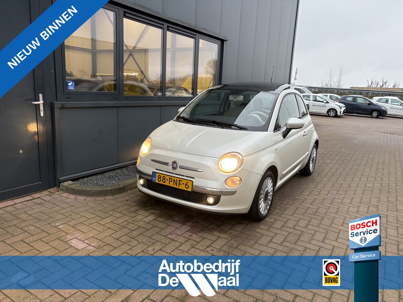 Fiat 500 - 1.2 Lounge Dualogic Automaat SCHUIFDAK/CLIMA/MEDIA/15INCH - AutoWereld.nl