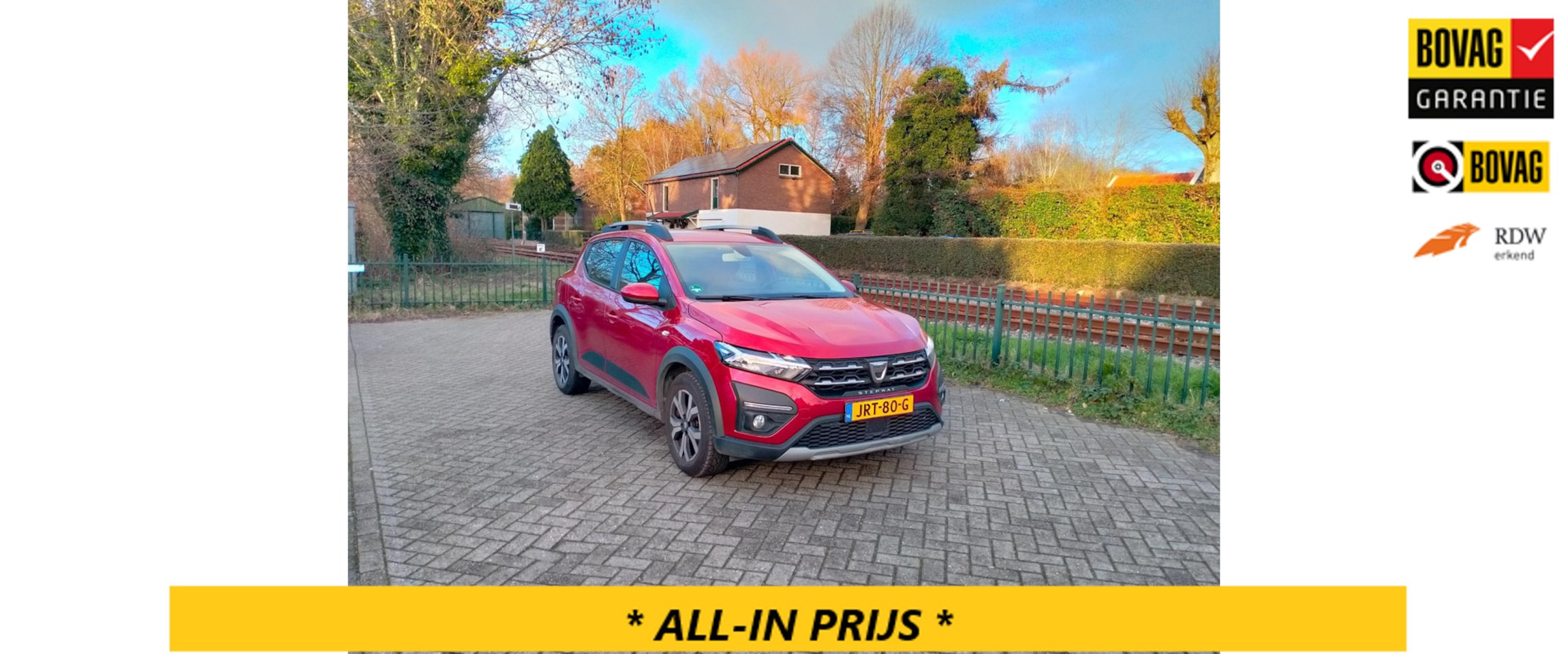 Dacia Sandero - 1.0 TCe 90 Comfort AUTOMAAT navi clima lage km! ALLINPRIJS - AutoWereld.nl