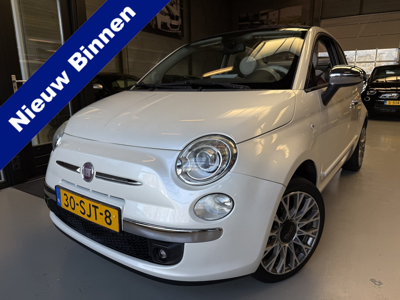 Fiat 500 C - 0.9 TwinAir Lounge Airco, Leder, Carplay - AutoWereld.nl