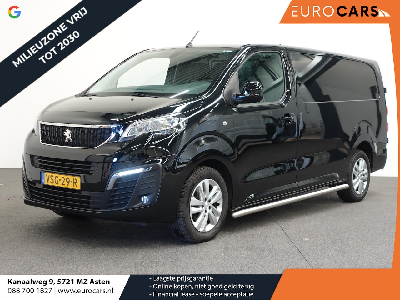 Peugeot Expert - 180pk Automaat Long L3 Premium Airco Cruise  Navigatie Carplay Trekhaak 3-Zits - AutoWereld.nl