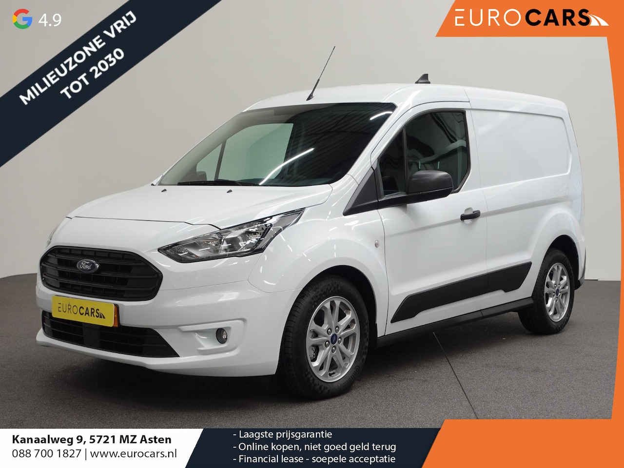 Ford Transit Connect - Automaat 100pk L1 Trend BPM VRIJ! Airco Navi Cruise 3Zits Camera DAB+ - AutoWereld.nl