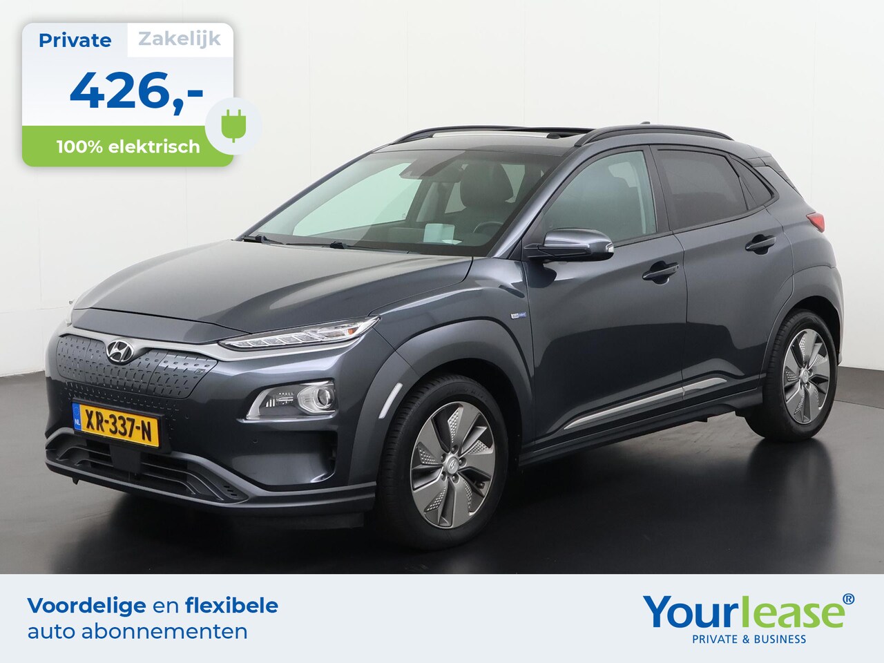Hyundai Kona Electric - EV Premium 64 kWh | All-in 426,- Private Lease | Direct uit voorraad - AutoWereld.nl