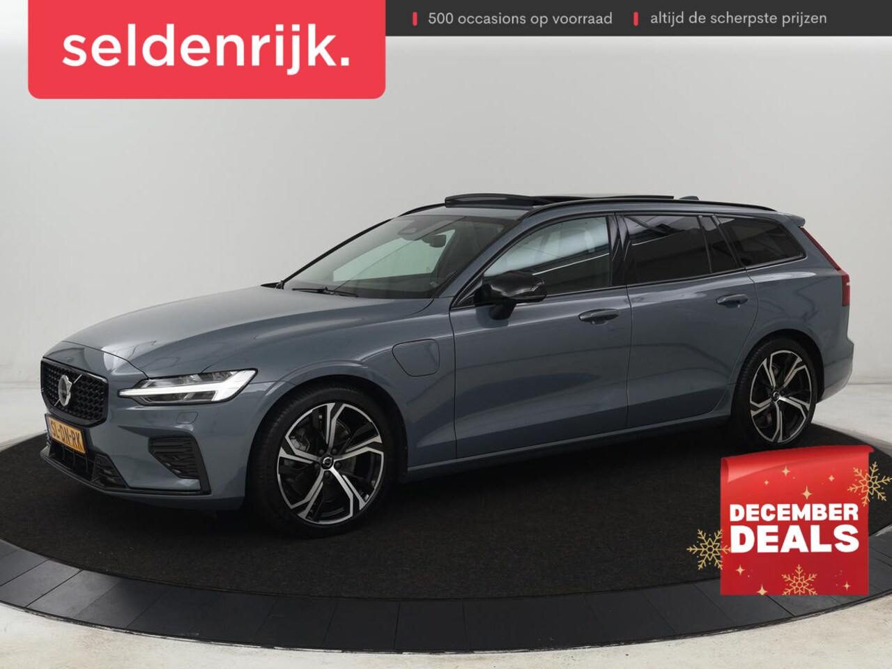 Volvo V60 - 2.0 T6 Plug-in hybrid AWD | Panoramadak | Trekhaak | Camera | Harman/Kardon | Leder | Stoe - AutoWereld.nl
