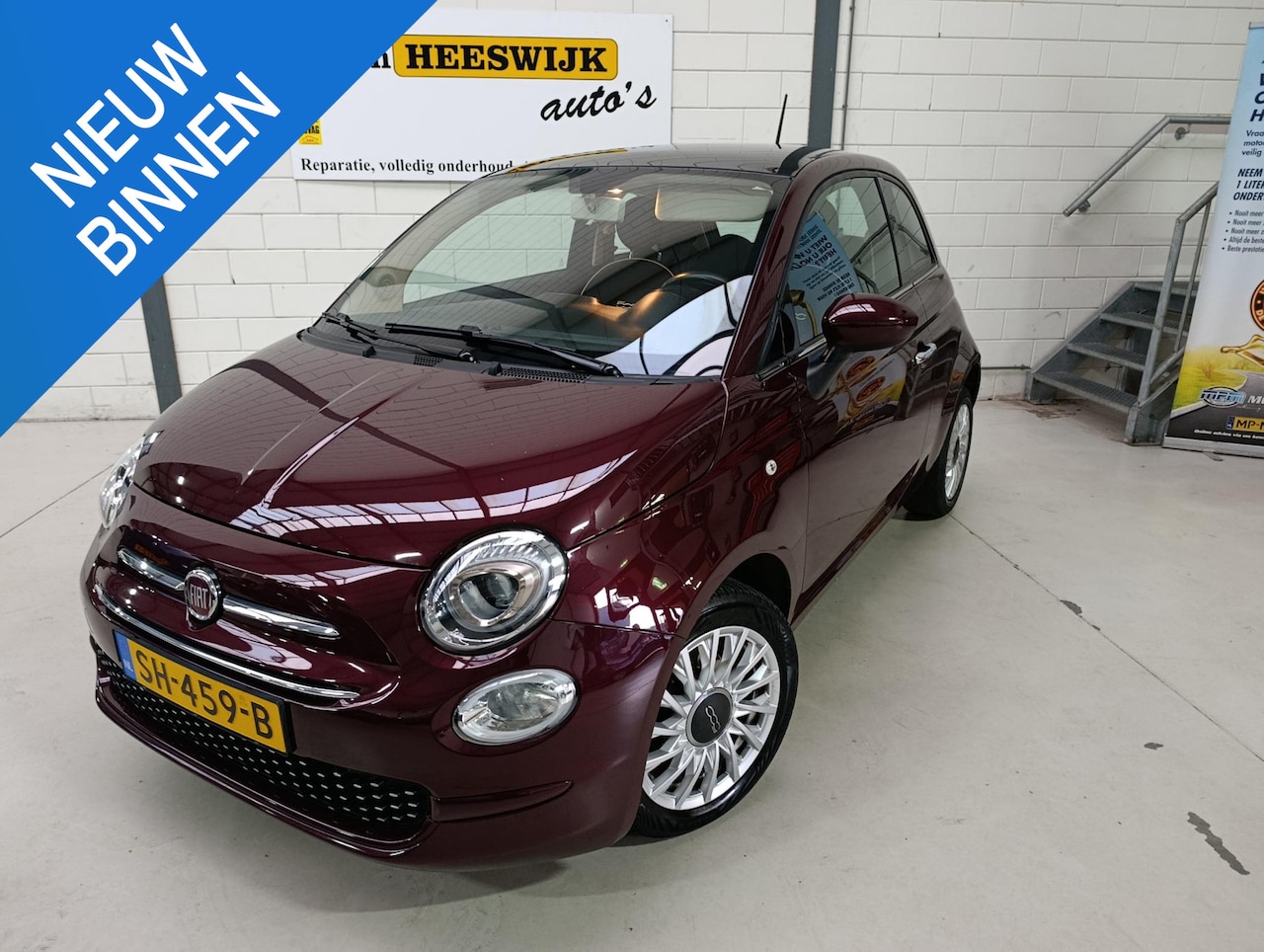 Fiat 500 - 0.9 TwinAir Turbo Lounge Airco | Panoarma dak | Cv op afstand - AutoWereld.nl