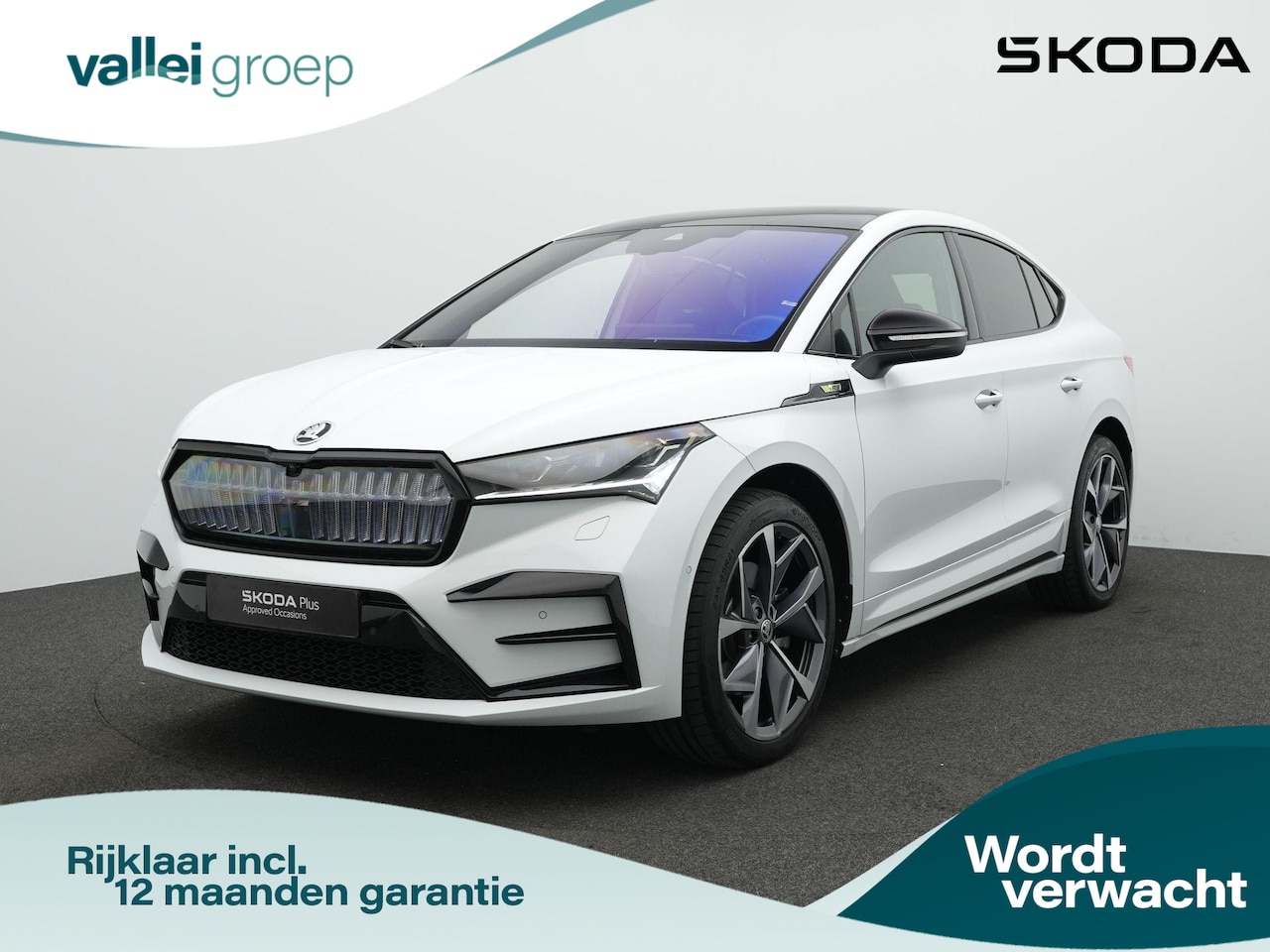 Skoda Enyaq Coupé iV - 80 RS 299 pk SOH 92% | Panoramadak | Trekhaak | Leder | Geheugen-/massagestoel | Adaptief - AutoWereld.nl