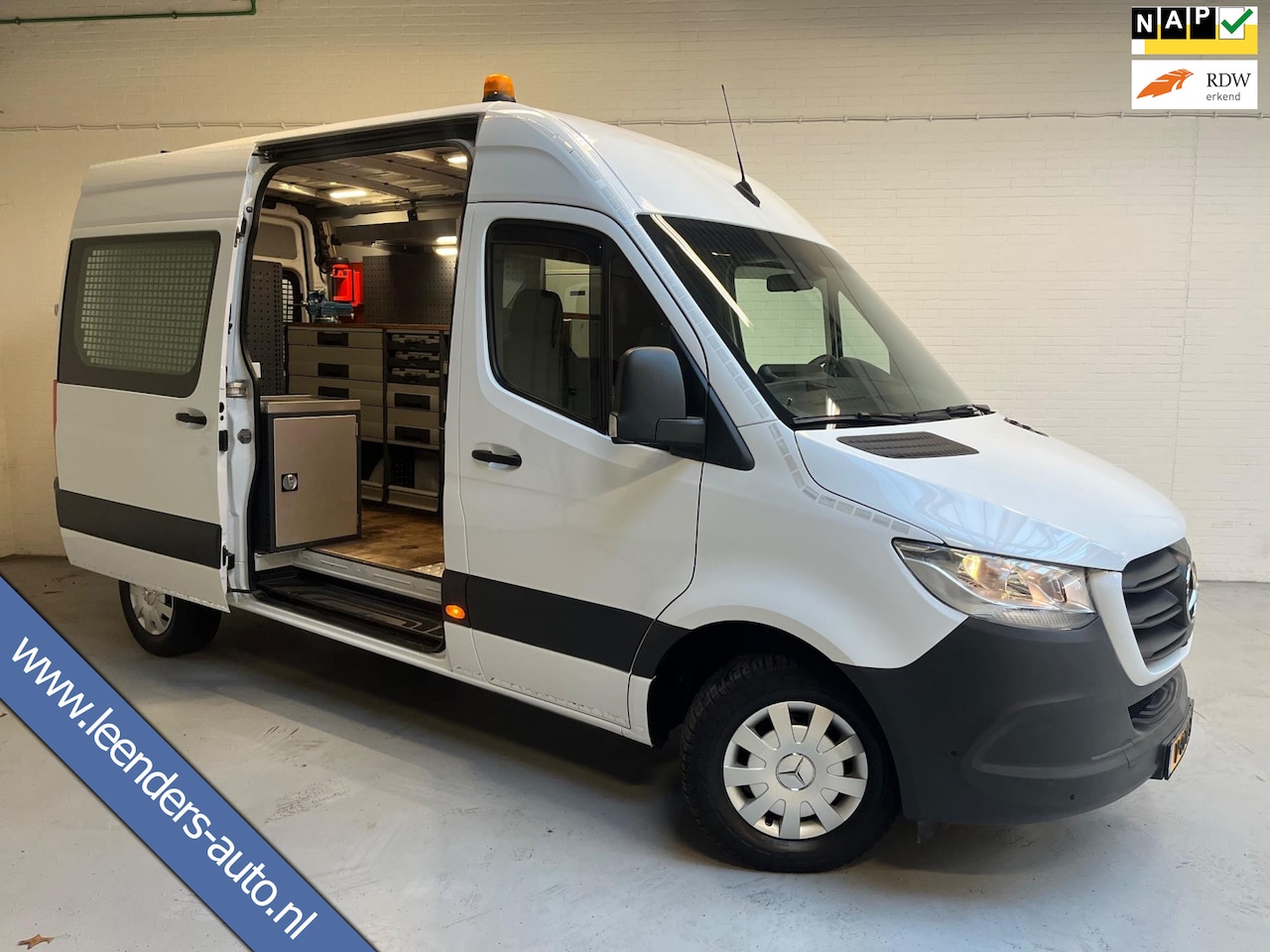 Mercedes-Benz Sprinter - Automaat Servicewagen 314 2.2 CDI 140PK L2H2 euro6 BOTT, Victron V230, Standkachel Trekhaa - AutoWereld.nl
