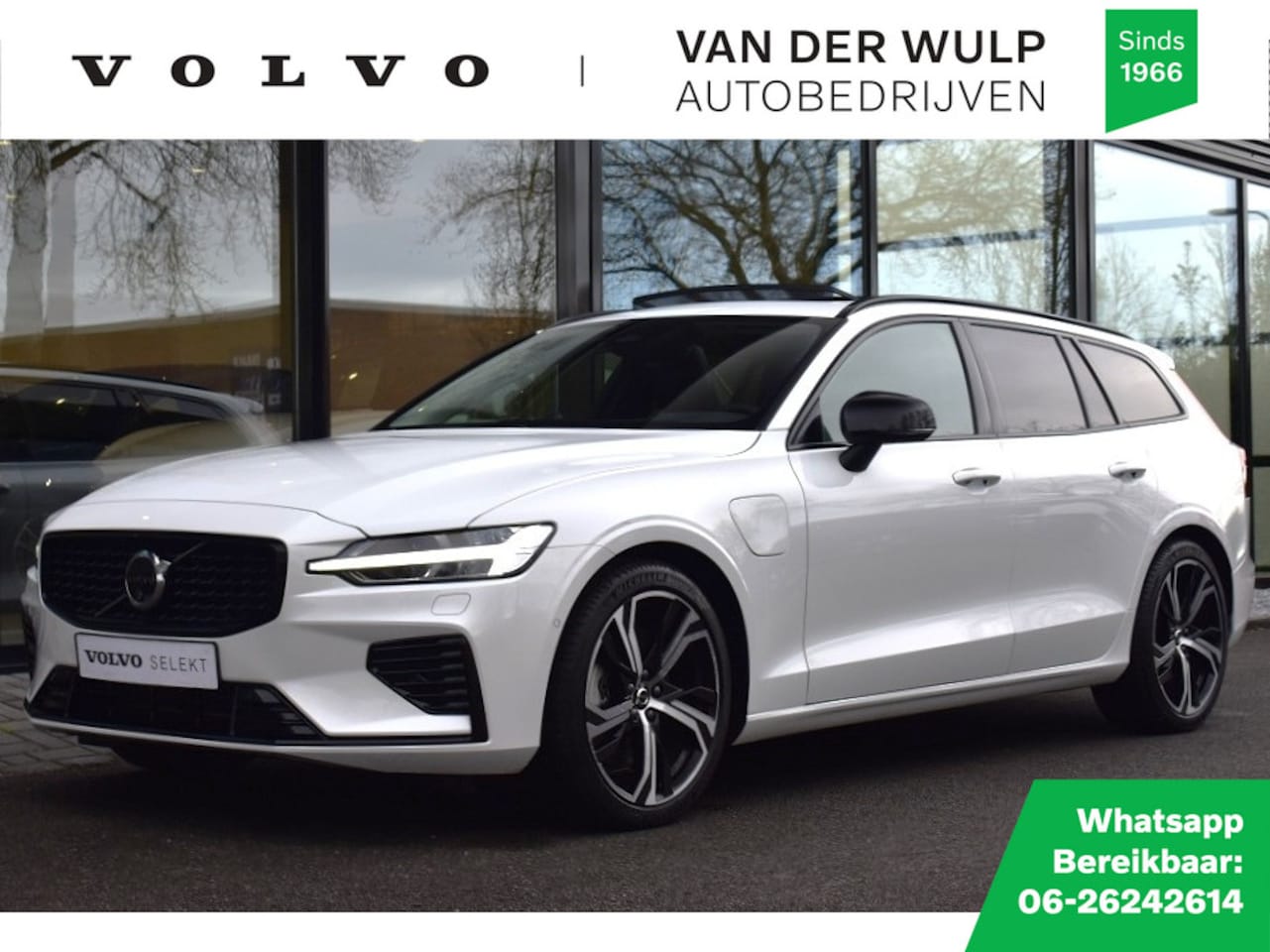 Volvo V60 - T8 455pk AWD Ultra Dark | Trekhaak | Bowers&Wilkins | Massage - AutoWereld.nl