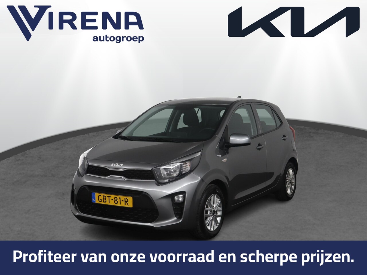 Kia Picanto - 1.0 DPi DynamicLine - Airco - Navigatie - Cruise control - Lichtmetalen velgen - Camera Fa - AutoWereld.nl