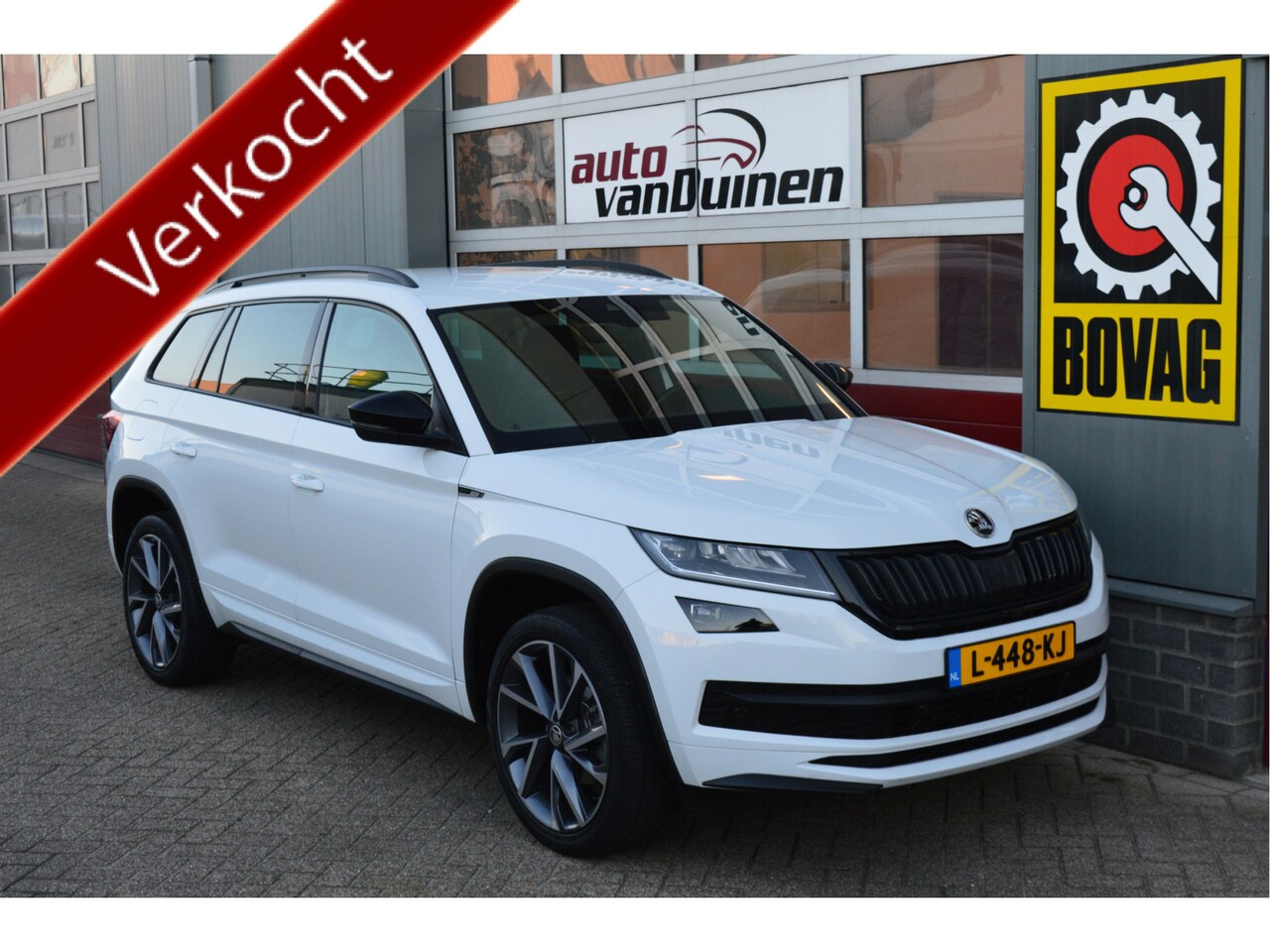 Skoda Kodiaq - 1.5 TSI Sportline Business O.a: Trekhaak, Stoel+stuurverw, ACC, Camera, Keyless, Etc. All- - AutoWereld.nl