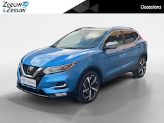 Nissan Qashqai - 1.2 Tekna + | Leder| Memory seats | Panoramadak |Stoel-en vooruitverwarming | Dode hoek se