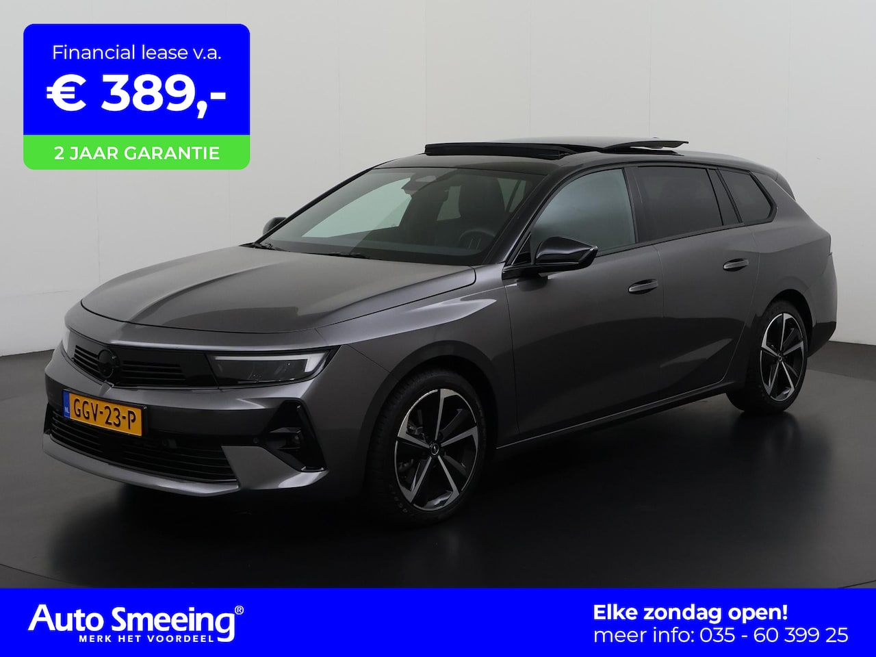 Opel Astra Sports Tourer - 1.2 GS 130PK Automaat | Trekhaak | Schuifdak | Elek. Achterklep | Stuur & Stoel Verwarming - AutoWereld.nl