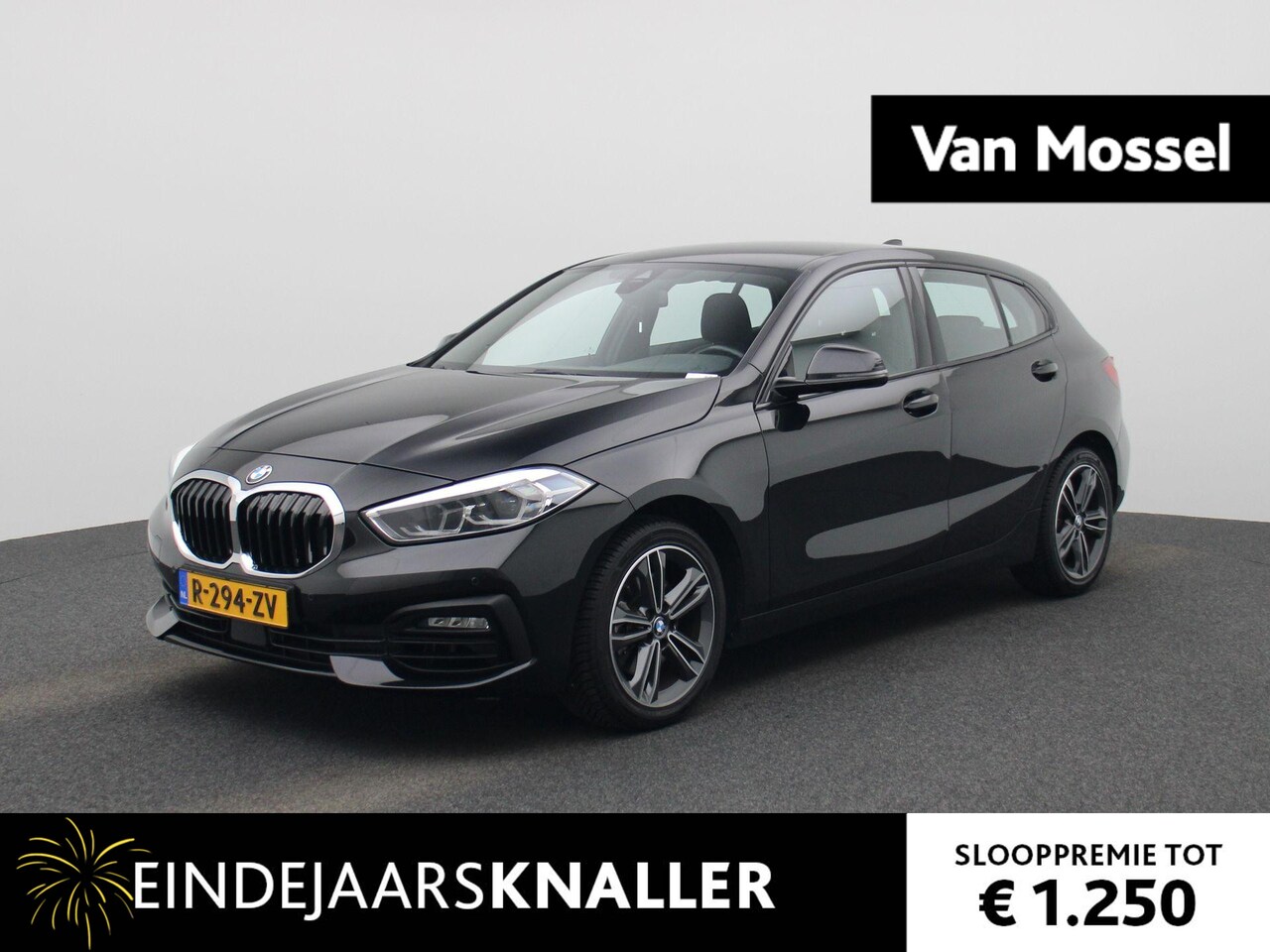 BMW 1-serie - 118i Introduction Edition SPORT AUTOMAAT | HALF-LEDER | NAVIGATIE | PARKEERSENSOREN - AutoWereld.nl
